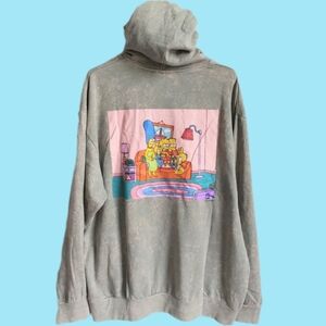 The Simpsons Vintage-Look Hooded Sweatshirt